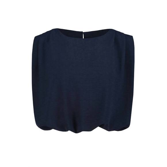 NEW BISHOP + YOUNG women's serafina blue top in navy blue - Picture 4 of 5